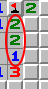 O padrão 1-2-1, exemplo 4, marcado